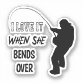 Sticker J'adore quand elle se penche sur le graphique de l (Devant)