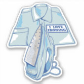 Sticker J'adore repasser (Devant)