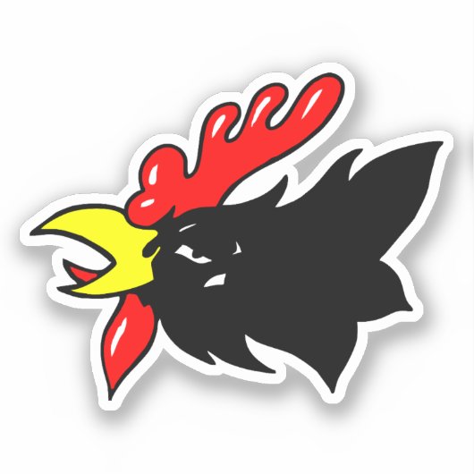 Sticker Jagdgeschwader 2 (JG 2) Maj Hans Assi Hahn Emblem (Recto)