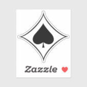 Sticker Jagdgeschwader 53 (JG 53) Pik As Insignia (Feuille)