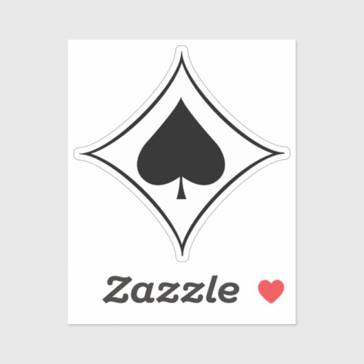 Sticker Jagdgeschwader 53 (JG 53) Pik As Insignia (Feuille)