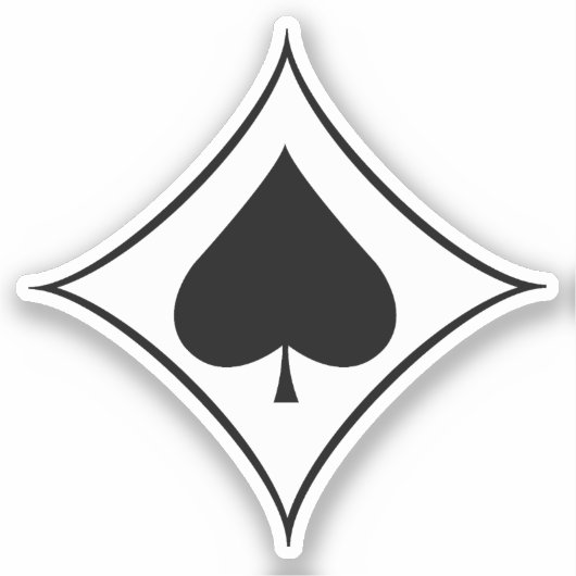 Sticker Jagdgeschwader 53 (JG 53) Pik As Insignia (Recto)