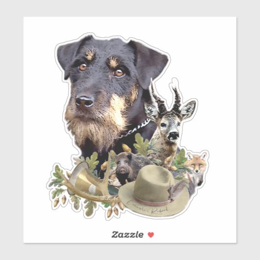 Sticker Jagdterrier (Feuille)