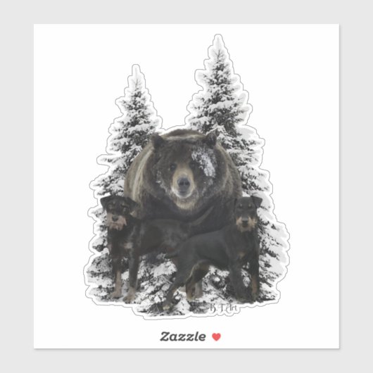 Sticker Jagdterrier (Feuille)