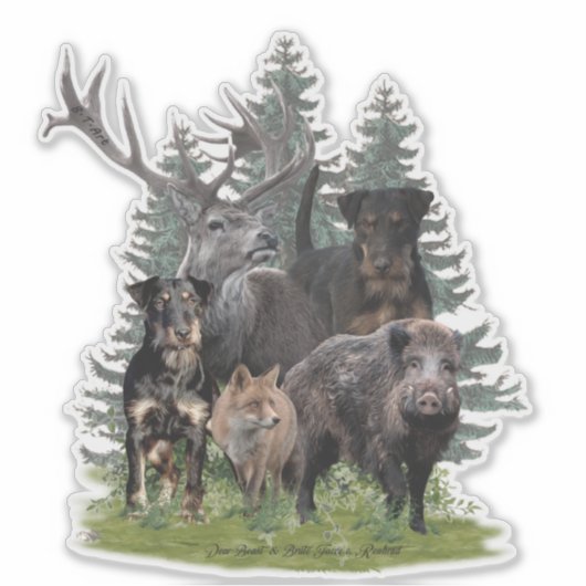 Sticker Jagdterrier (Devant)