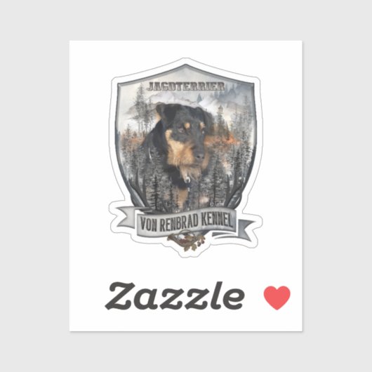 Sticker Jagdterrier (Feuille)