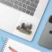 Sticker Jagdterrier, Bo c. Renbrad Kennel.'' (Ordinateur portable avec iPhone)