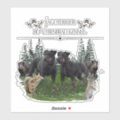 Sticker Jagdterrier Bo c. Renbrad Kennel. Ordinateur porta (Feuille)
