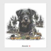 Sticker Jagdterrier - chien de chasse polyvalent (Feuille)