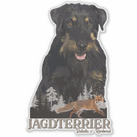 Sticker Jagdterrier Dakota c. Renbrad (Devant)
