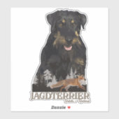 Sticker Jagdterrier Dakota c. Renbrad (Feuille)