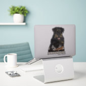 Sticker Jagdterrier Dakota c. Renbrad (Ordinateur portable sur le bureau)