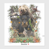Sticker Jagdterrier, Terrier de chasse allemand (Feuille)