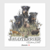 Sticker Jagdterriers c. Renbrad Kennel (Feuille)