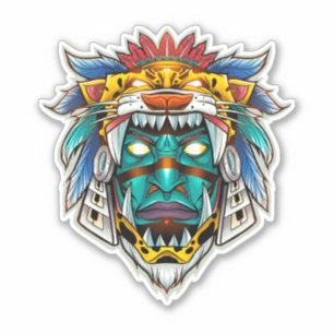 Sticker Jaguar de la nuit (Tezcatlipoca)