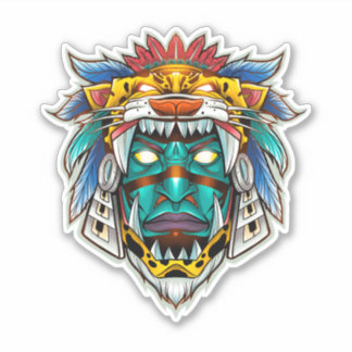 Sticker Jaguar de la nuit (Tezcatlipoca)