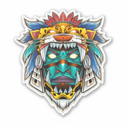 Sticker Jaguar de la nuit (Tezcatlipoca) (Devant)