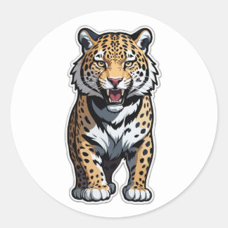 Sticker Jaguar en rugissement - Libérez la puissan