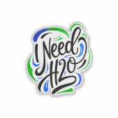 Sticker J'ai besoin d'un script H2O (Devant)