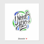 Sticker J'ai besoin d'un script H2O (Feuille)