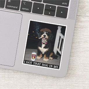 Sticker J'ai Ce Chien En Moi, Mème Drôle De Bernedoodle