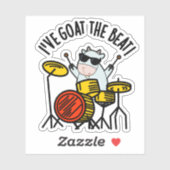 Sticker J'ai chéri le jeu de tambour amusant (Feuille)