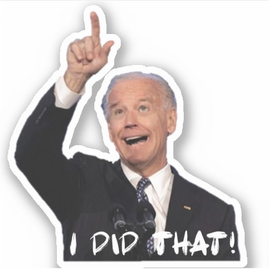 Sticker J'ai fait ça ! (Devant)