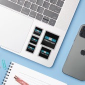 Sticker J'Ai Finalement Quitté - Arrêté de fumer Récompens (Ordinateur portable avec iPhone)