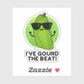 Sticker J'Ai Gourd The Beat Funny Veggie Pun (Feuille)