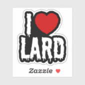 STICKER J'AI LE COEUR [AMOUR] LARD (Feuille)
