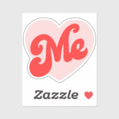 Sticker J'ai le coeur - collier de slogan amusant (Feuille)