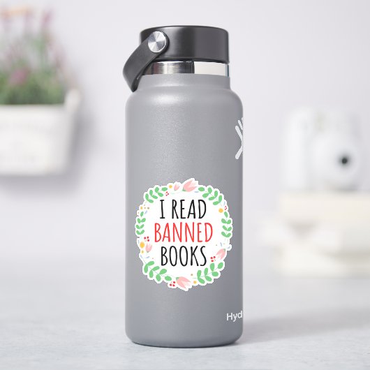 Sticker J'Ai Lu Des Livres Interdits Drôle Citation (HydroFlask)