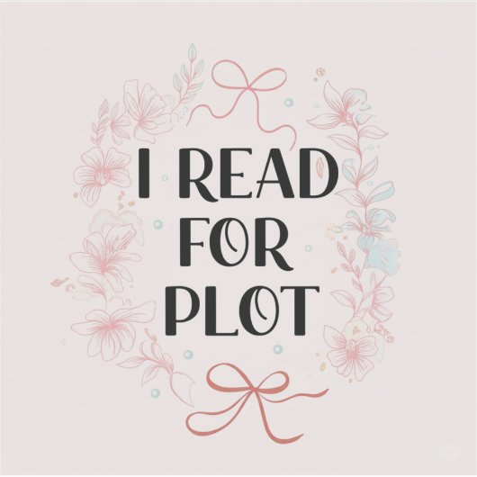 Sticker J'Ai Lu Pour Plot Rose Coquette Botok Drôle Lecteu (Devant)