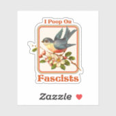 Sticker J'ai mis les fascistes au poing (Feuille)