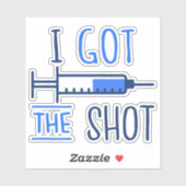 Sticker J'Ai Obtenu La Blessure III - Vacciné Pro-Vaccine (Feuille)