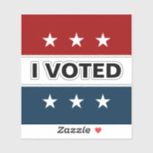 Sticker J'Ai Voté Le Décal Électoral 2024 (Feuille)