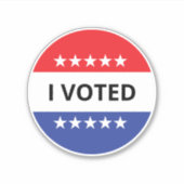 Sticker J'ai voté Modèle (Devant)