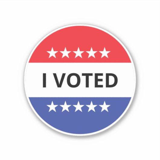 Sticker J'ai voté Modèle (Devant)