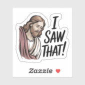 Sticker J'ai Vu Jésus Vinyle (Feuille)