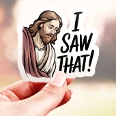 Sticker J'ai Vu Jésus Vinyle
