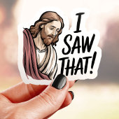Sticker J'Ai Vu Que Jésus Vinyl