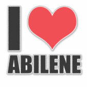 Sticker J'aime Abilene (Devant)