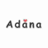 Sticker J'aime Adana (Devant)