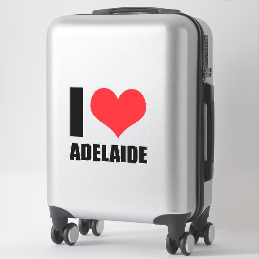 Sticker J'aime Adelaide (Sur valise)