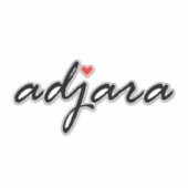 Sticker J'aime Adjara Georgia (Devant)