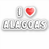 Sticker J'aime Alagoas (Devant)