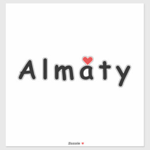 Sticker J'aime Almaty