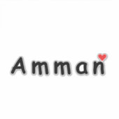 Sticker J'aime Amman (Devant)