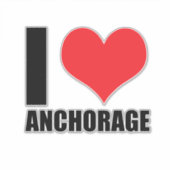 Sticker J'aime Anchorage (Devant)