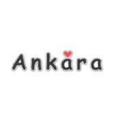 Sticker J'aime Ankara (Devant)